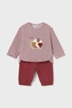 Σετ μωρού Mayoral Newborn 2621.1G.Newborn.9BYA μπορντό AW25