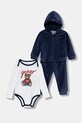 Guess dres niemowlęcy 3-pack dzianina granatowy H5BW07.KAVN4.9BYA