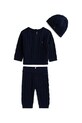 Tommy Hilfiger komplet z bawełną niemowlęcy 3-pack dzianina granatowy KN0KN02080.9BYA