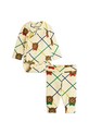 Mini Rodini komplet niemowlęcy z bawełną Bear 2-pack wzorzyste beżowy 25740110