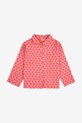Bobo Choses komplet bawełniany dziecięcy Color Chain 225FC016 czerwony AW25