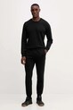 Emporio Armani Underwear dres dzianina czarny EM001922.AF14976