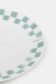 Tanjur Café Kitsuné Checkerboard Porcelain Desert Plate PU08102O0010 bijela AW25