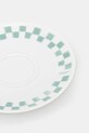 Šalica za kavu s tanjurićem Café Kitsuné Checkerboard Porcelain Cup And Saucer PU08111O0010 bijela AW25