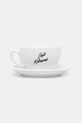 Šalica za kavu s tanjurićem Café Kitsuné Cup & Saucer Size M bijela CKJU08102O0010