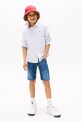Chłopiec Tommy Hilfiger koszula dziecięca KB0KB09605.9BYA niebieski