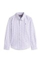 Дитяча бавовняна сорочка Tommy Hilfiger KB0KB09681.9BYA білий AW25