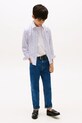 Хлопчик Дитяча бавовняна сорочка Tommy Hilfiger KB0KB09681.9BYA білий