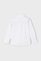 Mayoral cămașă de bumbac pentru copii 146.5A.Mini.9BYA alb AW25