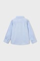 Mayoral cămașă de bumbac pentru copii 146.5A.Mini.9BYA albastru AW25