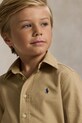 Παιδικό βαμβακερό πουκάμισο Polo Ralph Lauren 322858909022 μπεζ