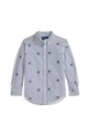 Dječja pamučna košulja Polo Ralph Lauren casual mornarsko plava 322979326001