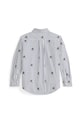 Polo Ralph Lauren koszula bawełniana dziecięca 322979326001 granatowy AW25