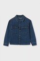 Mayoral cămașă din denim pentru copii 7105.7A.Junior.9BYA albastru AW25