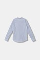 Emporio Armani camicia di cotone per bambini EB000625.AF16580 blu AW25
