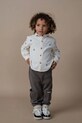 Donsje koszula bawełniana dziecięca Chee Shirt wzorzyste biały 4107800
