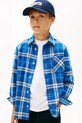 Детская рубашка Tommy Hilfiger узор голубой KB0KB09926.128.176.9BYA