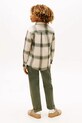 Детская хлопковая рубашка Tommy Hilfiger бежевый KB0KB09999.128.176.9BYA