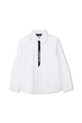 Karl Lagerfeld camicia di cotone per bambini Z30626.114.150 bianco AW25