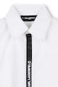 Karl Lagerfeld cămașă de bumbac pentru copii alb Z30626.114.150