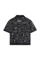 Băieți Karl Lagerfeld cămașă de bumbac pentru copii Z31036.114.150 negru