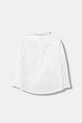 Детская хлопковая рубашка United Colors of Benetton 54AZCQ00R.G.Reprop.9BYA белый AW25