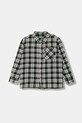 Παιδικό βαμβακερό πουκάμισο United Colors of Benetton casual μαύρο 5LQHCQ04B.G.seasonal