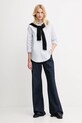 Polo Ralph Lauren camicia in cotone 211971500 violetto AW25