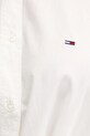 Памучна риза Tommy Jeans DW0DW20990 бял