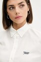 Бавовняна сорочка Tommy Jeans білий DW0DW21400