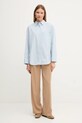 Βαμβακερό πουκάμισο Tommy Hilfiger WW0WW45892 μπλε AW25