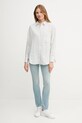 Tommy Hilfiger camicia di lino WW0WW46509 bianco AW25