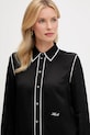 Karl Lagerfeld cămașă negru A3W11012