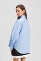 Хлопковая рубашка Karl Lagerfeld A3W11029 голубой AW25