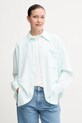 Calvin Klein Jeans koszula klasyczny turkusowy LV044C148G