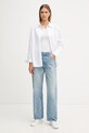 Calvin Klein Jeans cămașă LV047C143G alb SS26