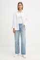 Calvin Klein Jeans cămașă LV047C143G alb SS26