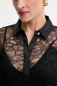 Guess cămașă ANTOINETTE W5YH58.WHDY0 negru