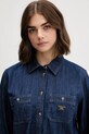 Джинсовая рубашка Guess Jeans тёмно-синий W5YH37.D5M8D