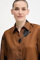 Odzież MM koszula jedwabna ERACLEA 2526116057600 brązowy