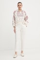 Хлопковая рубашка Weekend Max Mara ADDA 2525116021600 бежевый AW25