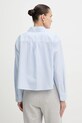 Ruházat Weekend Max Mara pamut ing NUORO 2525116111600 kék