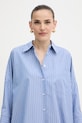 Weekend Max Mara koszula bawełniana ZAVORRA niebieski 2525116121600