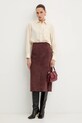 Weekend Max Mara koszula jedwabna PAMIR 2525116012600 beżowy AW25