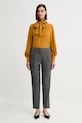 Hodvábna blúzka Weekend Max Mara GUIDO 2525116036600 žltá AW25