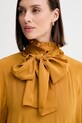 Weekend Max Mara bluză de mătase GUIDO galben 2525116036600