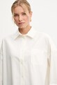 Odzież Weekend Max Mara koszula bawełniana ARTURO 2525116042600 beżowy