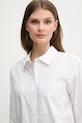 Dkny cămașă din bumbac alb DJ5W2108