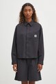 Carhartt WIP koszula bawełniana W' L/S Toland wzorzyste czarny I035132.31RXX