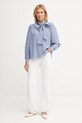 Pepe Jeans koszula bawełniana PL3051268 niebieski AW25
